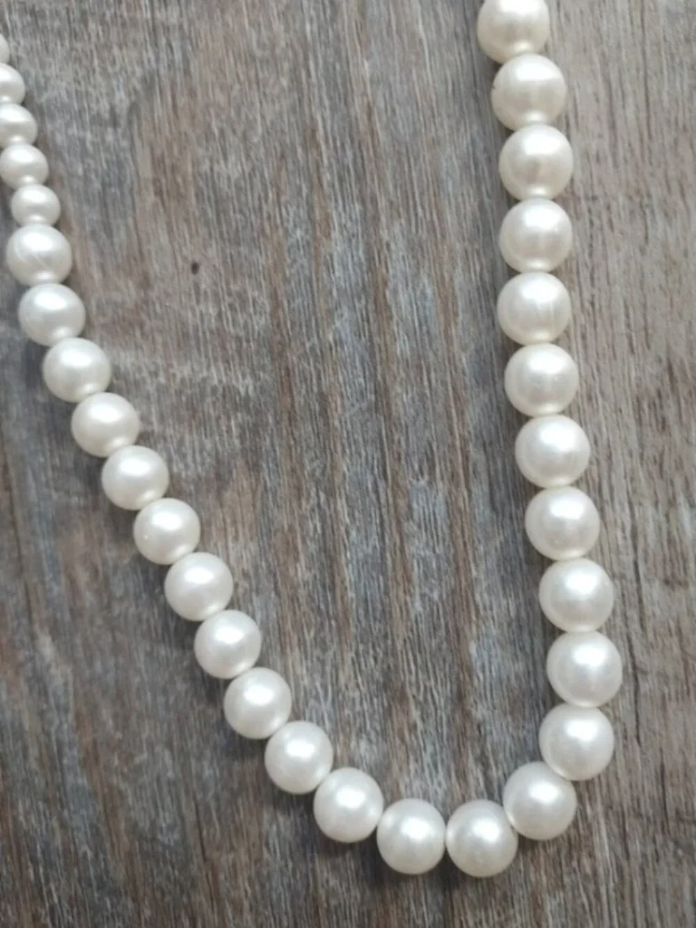 Jtv pearl ring sz 7  and pearl necklace